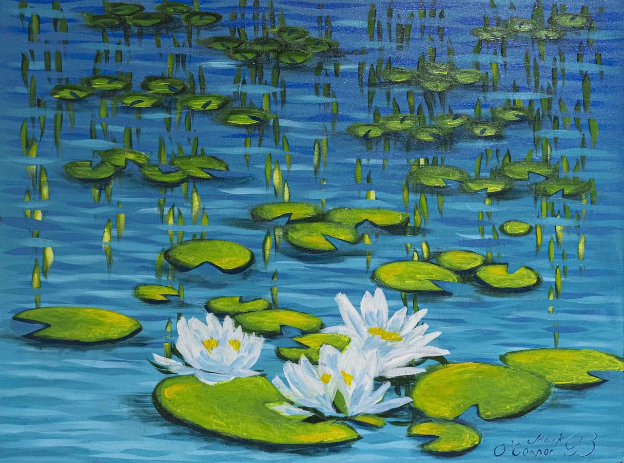 TRÍO DE LILIES BLANCAS