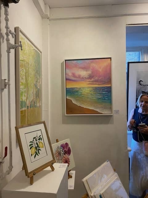 Artwork exhibited in London