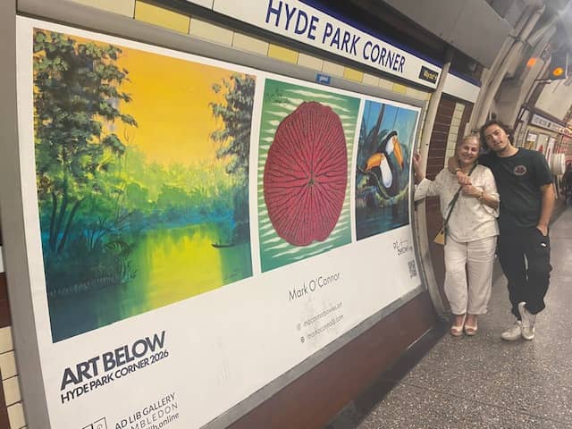 Artwork displayed in London