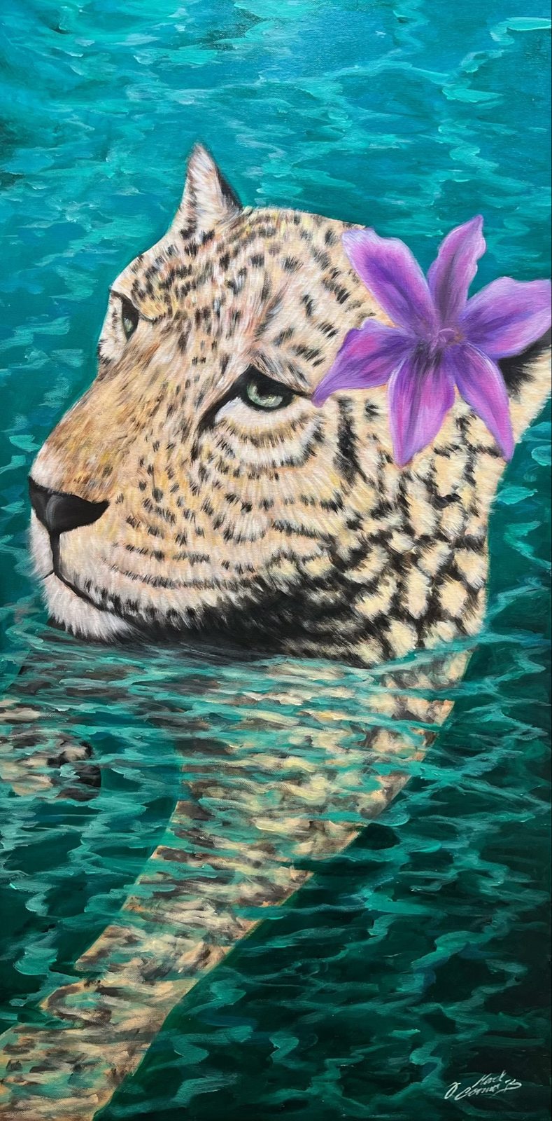 Amazonian Jaguar — painting by Mark O’Connor Bowles